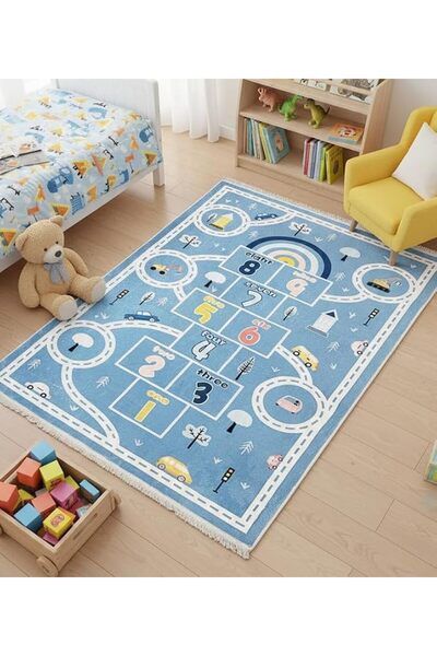 GENERAL Soft Kids Rug Carpet Play Mat for Baby Boys Girls, Anti Slip Floor Ca...