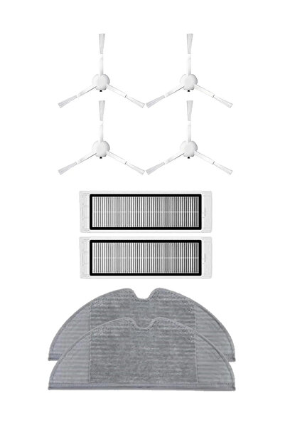 LİN GRUP Set de 8 piese de schimb compatibile cu aspiratorul robot Xiaomi Vac...
