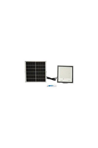 SMARTIC Proiector LED de 200W cu panou solar de 20W, baterie și telecomandă