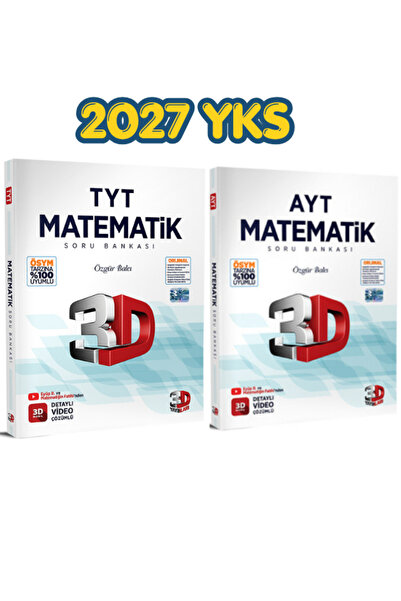 3D Yayınları TYT -AYT Matematik Soru Bankası 2027 Yks