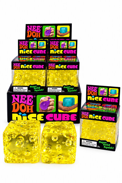 stars pearl مكعب الضغط والتوتر نيدو نايس كيوب (NeeDoh Nice Cube) - لون أصفر |...