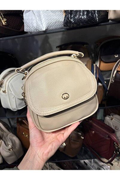 Çanta Trend Women's Soft Leather Look Bag with Flap Closure