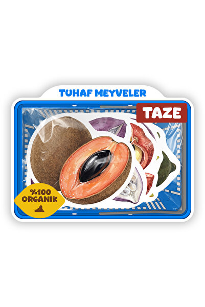 Baprile Set naljepnica čudnog voća, 22 komada, egzotične voćne naljepnice za ...