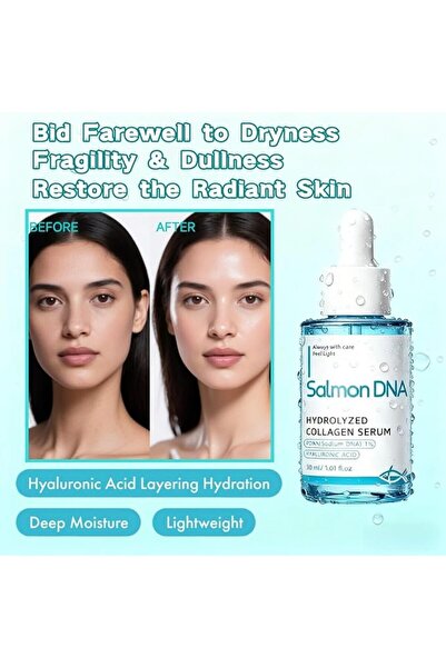 FUNI Superior Hydrolyzed Collagen Elixir with Salmon DNA & Hyaluronic Acid, I...