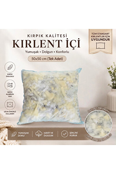YASTIK ATÖLYESİ 50x50 Kırpık Dolgu Kırlent İçi Minderi - Yastık ve Koltuk Min...