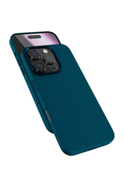 Epico Husă Silicon iPhone 16 Pro Max Petrol Blue - MagSafe & QI2 + folie cadou