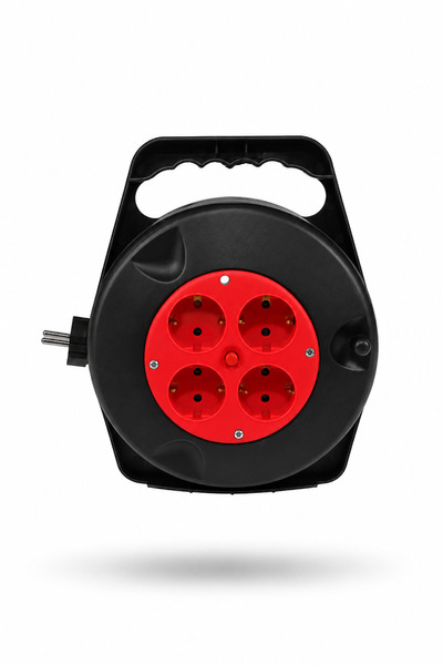 Otto Prelungitor 10m pe Tambur, 4 Prize, Maner Ergonomic pentru Transport.