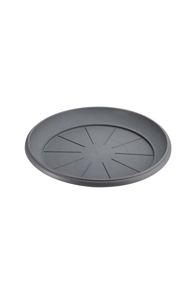 BAMI NETWORK Farfurie Ghiveci Flori Plastic Antracit 23x3cm Gradina