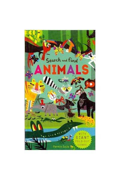 Silver Dolphin Books Căută și găsește animalele cu scene gigantice pliabile