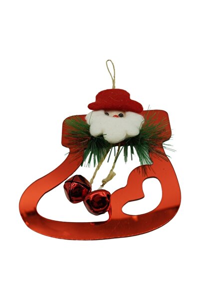 Rao Ornament Brad, Gheata cu Clopotei, Rosu, Lucios, 15*20cm, Acril, Interior...