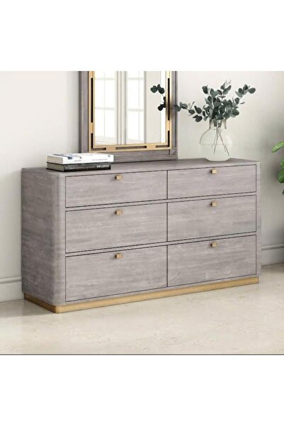 Roots Furniture Rustic Haven Brown Oak six Drawer Dresser