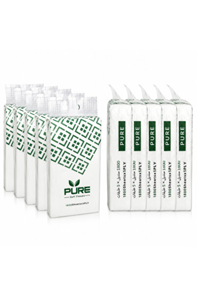 Pure 5 Packs of 1800 Wipes