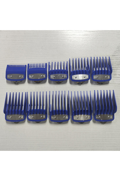 Choice12 10pcs Blue 8/10pcs Professional Hair Clipper Limit Guide Comb For Wa...
