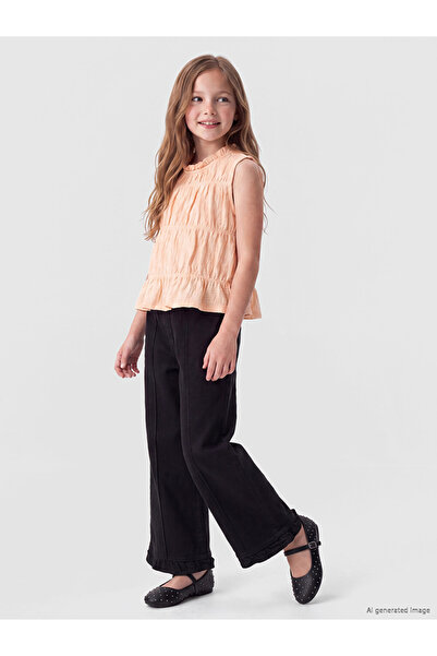 LC Waikiki Rmz Gi̇yi̇m Farkiyla Wide Leg Girls' Jean Pants