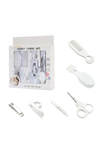 Choice WHITE Baby Grooming Kit Baby Care Set BPA Free Cute Design Comb Brush ...