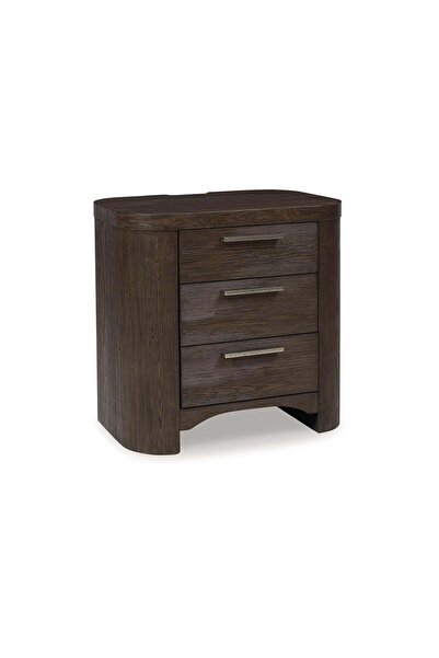 Ashley Furniture طاولة سرير نيو بثلاثة أدراج