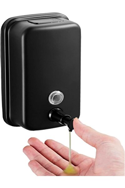 STARSTAR Commercial wall-mounted stainless steel manual pump soap dispenser, ...