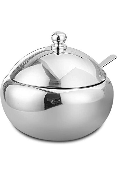 STARSTAR Stainless steel sugar bowl for storing spices, with a lid and spoon,...