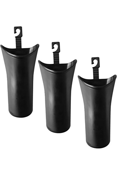 STARSTAR 3pc Plastic Hanging Storage Car Umbrella Trash Bucket Holder Pouch (...