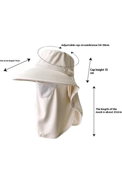 STARSTAR Unisex sun hat, all-around sun protection, breathable, covers the fa...