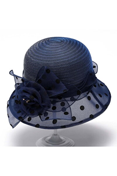 STARSTAR Women Sun Hat Headdress Bucket Bowler Tea Party Wedding Vacation Sum...