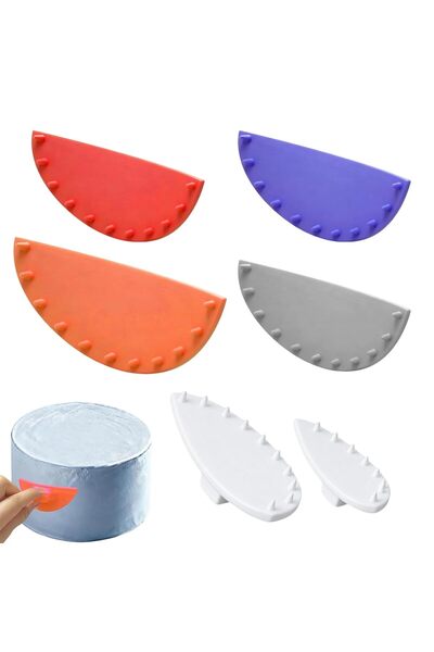 Morvena Picks Set de 6 piese: ghidaje de hârtie pentru tort și șabloane pentr...