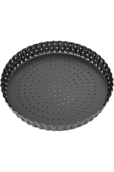 STARSTAR Carbon steel pizza plate, non-stick baking pan for pies, cakes and p...