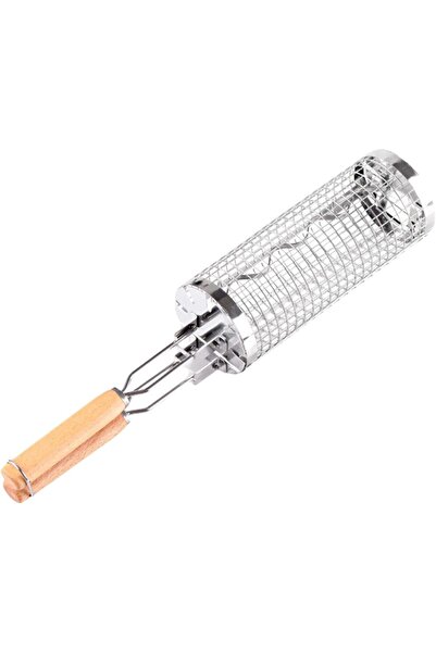 STARSTAR Outdoor BBQ Basket, Stainless Steel BBQ Mesh Tube - Medium Size