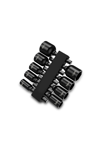 STARSTAR Magnetic socket wrench set, 9 pieces, with quick-release mechanism, ...