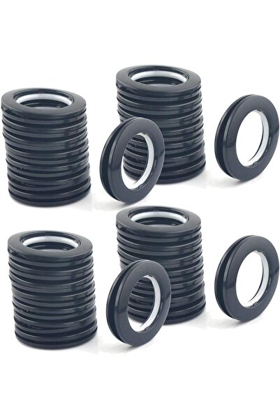 STARSTAR 32-pack of curtain eyelets, 1-9/16 inch (40 mm) inner diameter (black)