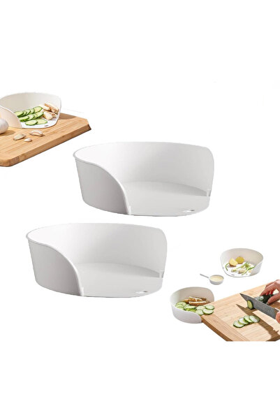STARSTAR Food preparation cutting bowl, food preparation tray with cutting ed...