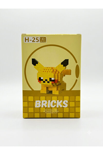 TOYTOPIA Pikachu Pokemon Building Blocks Mini Figure Set 204 Pieces