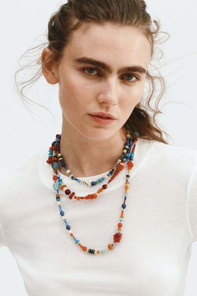 H&M Three-strand beaded necklace
