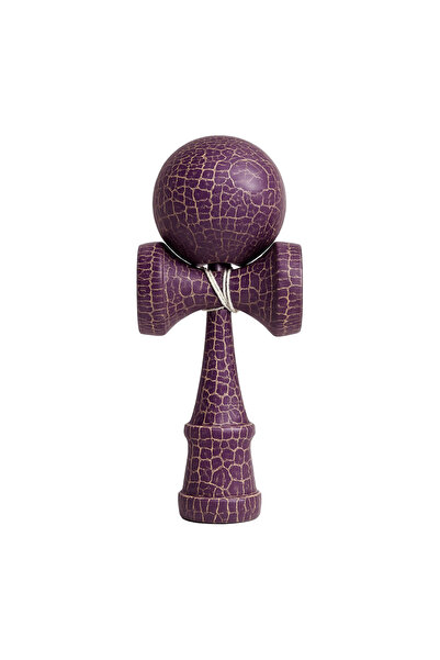 OEM Kendama Profesionala- Culoare Violet-Alb , Model Crapat si ata cadou