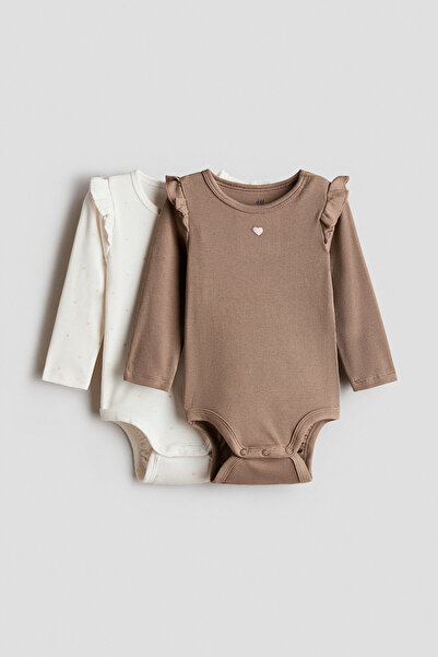H&M 2'li Pamuklu Body