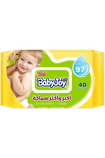 Baby Joy مناديل مبللة للعناية ببشرة الأطفال وتنظيفها، أكبر حجمًا، أكثر سمكًا ...