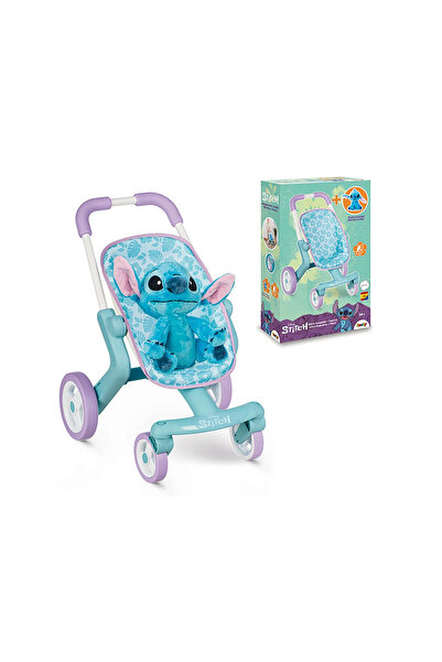 Smoby Stitch Bebek Arabası ve Peluş Oyuncak 25 Cm