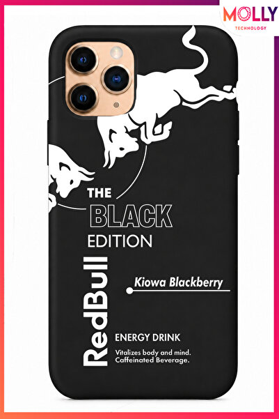 Molly iPhone 11 PRO MAX İçin Siyah Redbull The Black Edition Desenli İçi Kadi...