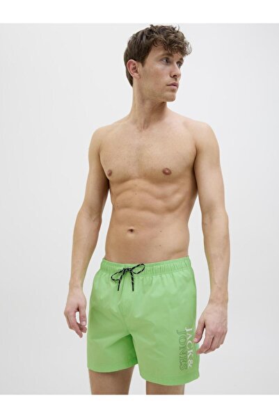 Jack & Jones Μαγιό βερμούδα ανδρική "Summer green" λαχανί