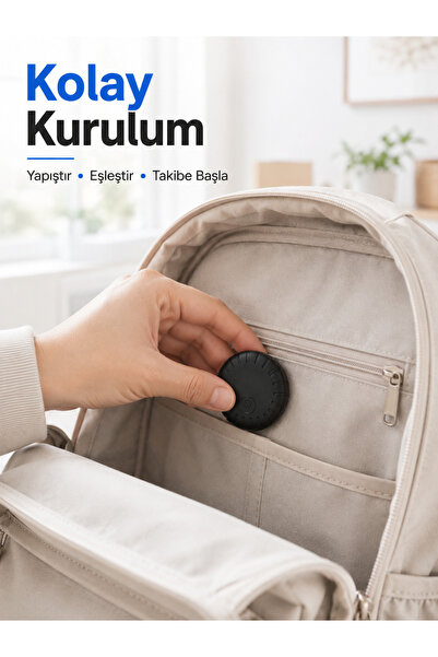 Lisinya Mini Akıllı Takip Cihazı 2 Yıl Pil Ömrü Android iOS Uyumlu Çanta Araç...