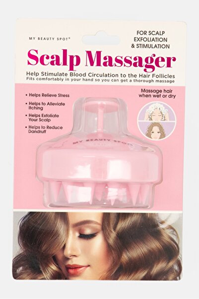 My Beauty Spot Round Scalp Massager, Pink