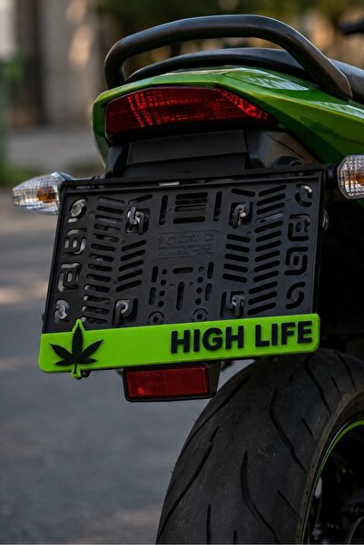 Yalıgraf Reklam Tabela Kenevir Yapraklı Tasarım 3D High Life Pleksi Motor Pla...