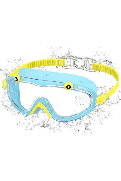 STARSTAR Children's swimming goggles w/large anti-fog frame, one-button silic...