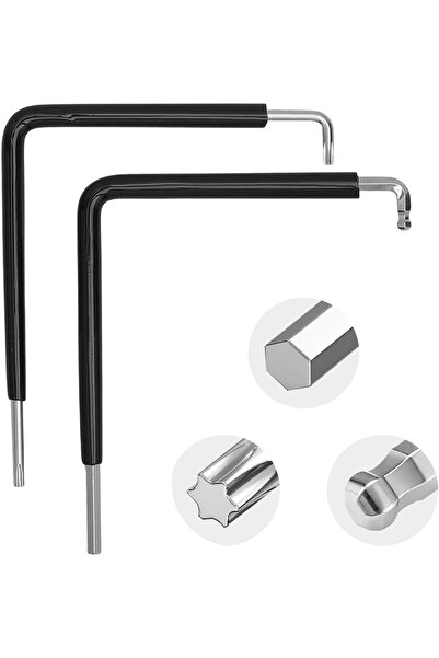 STARSTAR 2-Piece Window Adjustment Tool Set Torx 15 Hex Wrench 4mm Ball-End H...