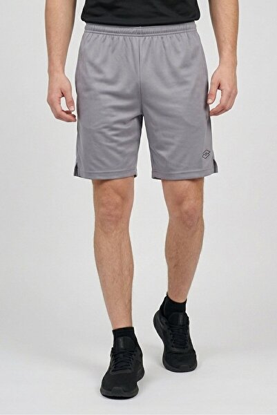 Lotto Men Sportswear Fit Brand Logo Training Shorts, Grey