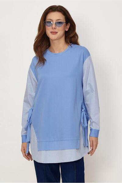 Alvina Tie-Up Detail Sweatshirt Tunic 46775