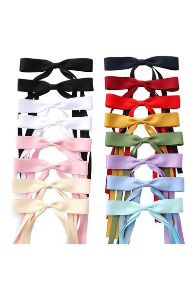 STARSTAR 16-piece women's hair accessory set including bows, long-tailed head...