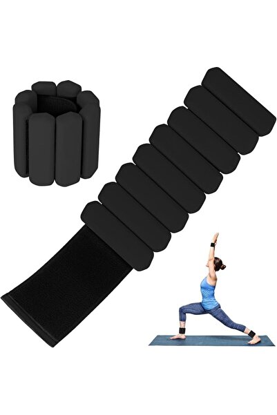 STARSTAR Two wrist-weighted ankle supports for men and women, adjustable weig...