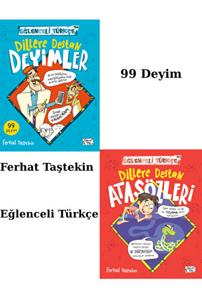 Eğlenceli Bilgi Dillere Destan Atasözleri/Dillere Destan Deyimler 2 li set Fe...