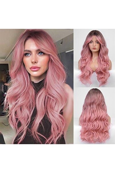 STARSTAR Wig - Pink - Long Wavy Hair - 66cm - Appearance - Womens Long Wavy W...